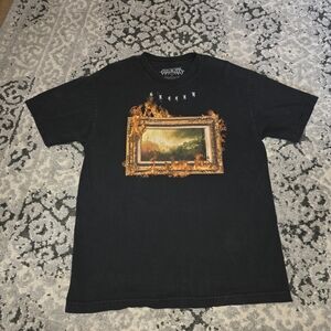 Black Getter Tour T-Shirt with Burning Frame Design